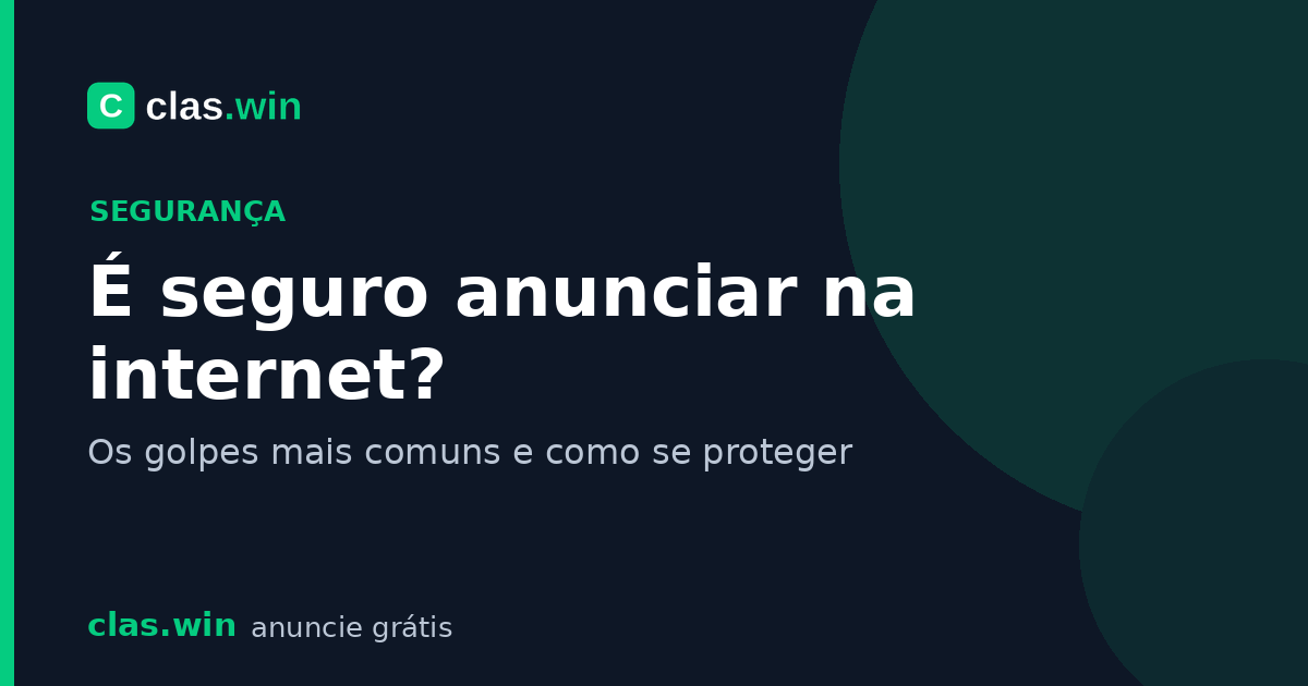 É seguro anunciar na internet?
